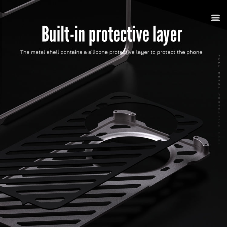 For Huawei Mate 60 Pro R-JUST Breathable Armor Phone Case(Space Grey)