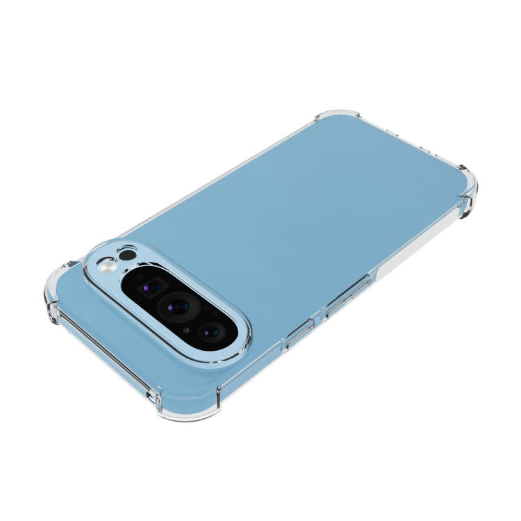 For Google Pixel 9 Pro / 9 Shockproof Non-slip Thickening TPU Phone Case(Transparent)