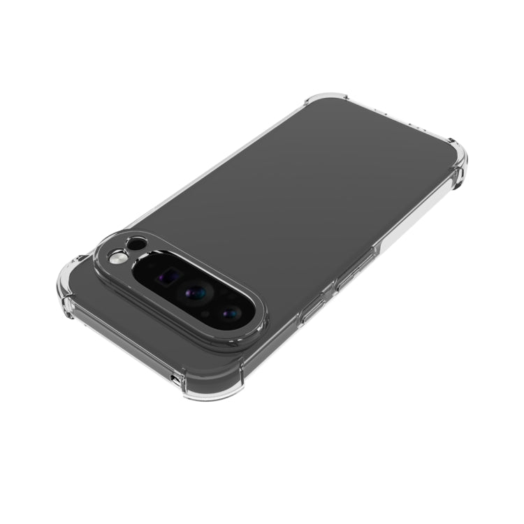 For Google Pixel 9 Pro XL Shockproof Non-slip Thickening TPU Phone Case(Transparent)