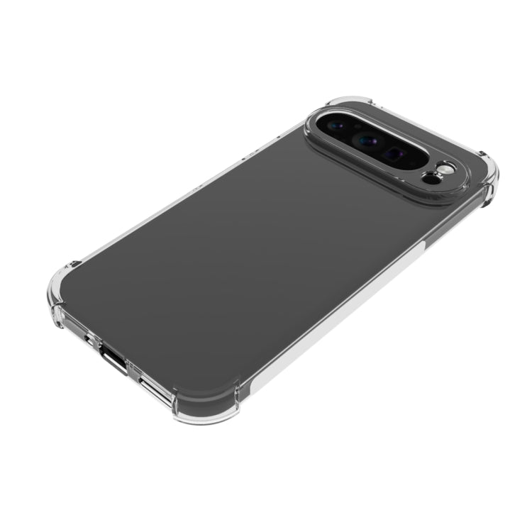 For Google Pixel 9 Pro XL Shockproof Non-slip Thickening TPU Phone Case(Transparent)