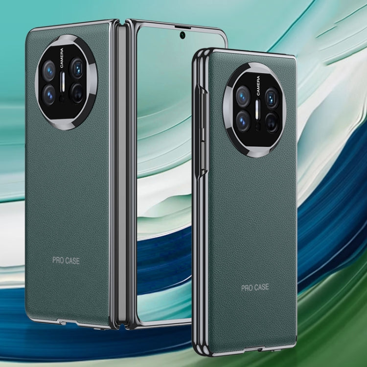 For Huawei Mate X5 GKK Leather Ultra-thin Electroplating Shockproof Phone Case(Green)