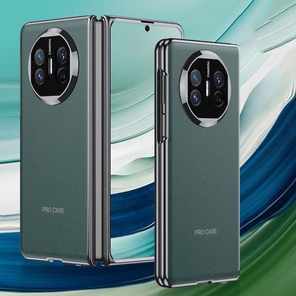 For Huawei Mate X5 GKK Leather Ultra-thin Electroplating Shockproof Phone Case(Green)