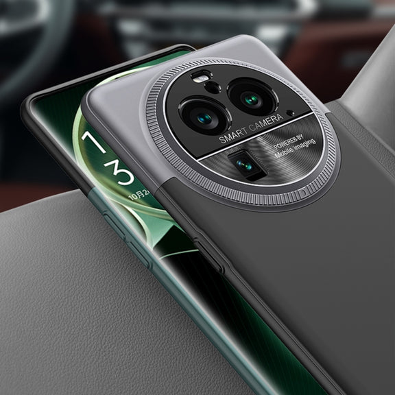 For OPPO Find X6 Pro GKK Mortise-Tenon Connection Contrast Color Shockproof Phone Case(Black)