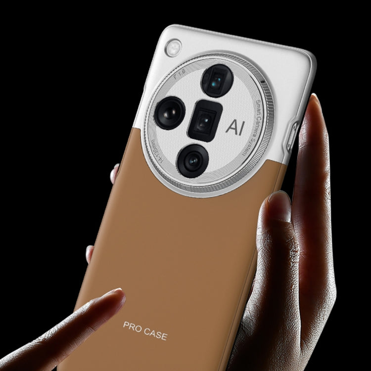 For OPPO Find X7 GKK Mortise-Tenon Connection Contrast Color Shockproof Phone Case(Black)