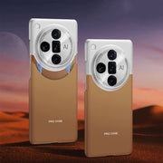 For OPPO Find X7 Ultra GKK Mortise-Tenon Connection Contrast Color Shockproof Phone Case(Brown)