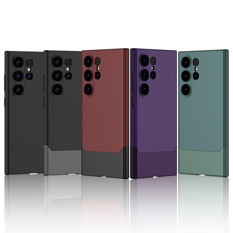 For Samsung Galaxy S24 Ultra 5G GKK Mortise-Tenon Connection Contrast Color Shockproof Phone Case(Red)
