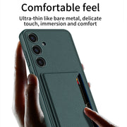 For Samsung Galaxy S24+ 5G GKK Ultra-thin Leather Card Slots Phone Case With Magnetic Holder(Green)