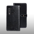 For CAT S75 idewei Crocodile Texture Leather Phone Case(Black) - More Brand by idewei | Online Shopping South Africa | PMC TechLife | Buy Now Pay Later Mobicred
