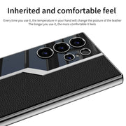 For Samsung Galaxy S24 Ultra 5G GKK Plating TPU + Leather Supercar Full Coverage Phone Case(Grey)