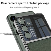 For Samsung Galaxy S24 5G GKK Plating TPU + Leather Full Coverage Phone Case(Red)