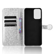 For Motorola Moto G Power 5G 2024 Honeycomb Dot Texture Leather Phone Case(Silver)