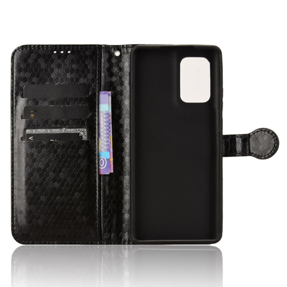 For Motorola Edge 5G 2024 Honeycomb Dot Texture Leather Phone Case(Black)
