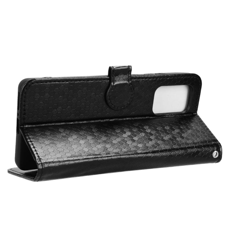 For Motorola Edge 5G 2024 Honeycomb Dot Texture Leather Phone Case(Black)
