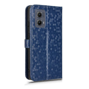 For Motorola Edge 5G 2024 Honeycomb Dot Texture Leather Phone Case(Blue)