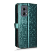 For Motorola Edge 5G 2024 Honeycomb Dot Texture Leather Phone Case(Green)