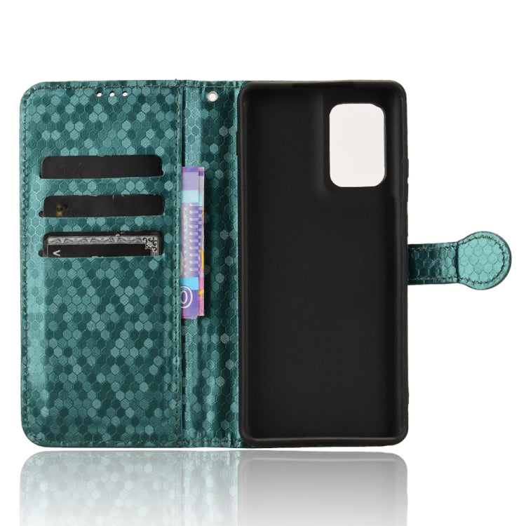 For Motorola Edge 5G 2024 Honeycomb Dot Texture Leather Phone Case(Green)