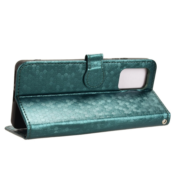 For Motorola Edge 5G 2024 Honeycomb Dot Texture Leather Phone Case(Green)