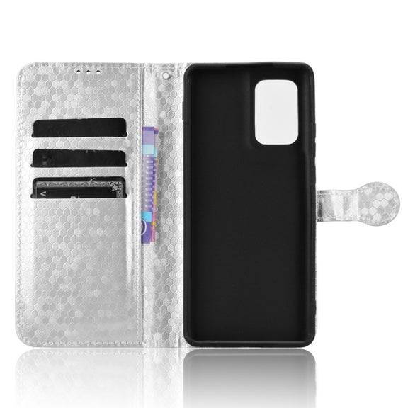 For Motorola Edge 5G 2024 Honeycomb Dot Texture Leather Phone Case(Silver)