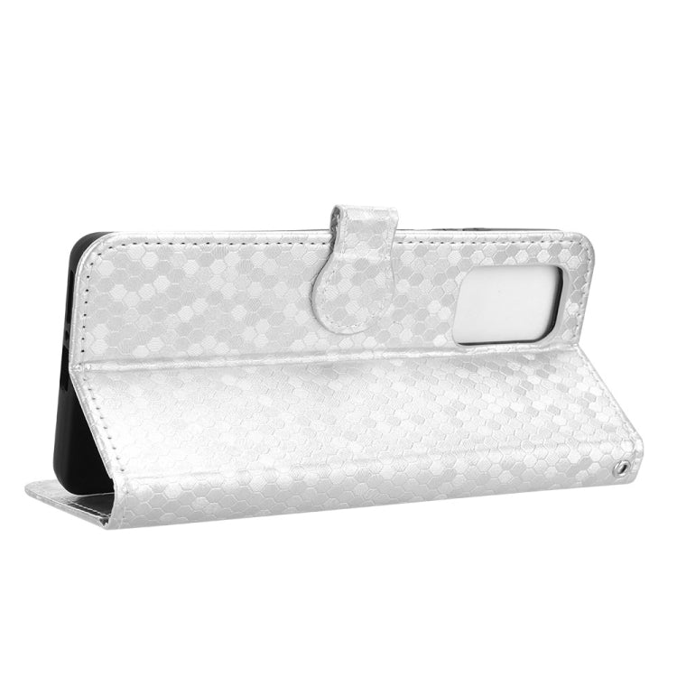 For Motorola Edge 5G 2024 Honeycomb Dot Texture Leather Phone Case(Silver)
