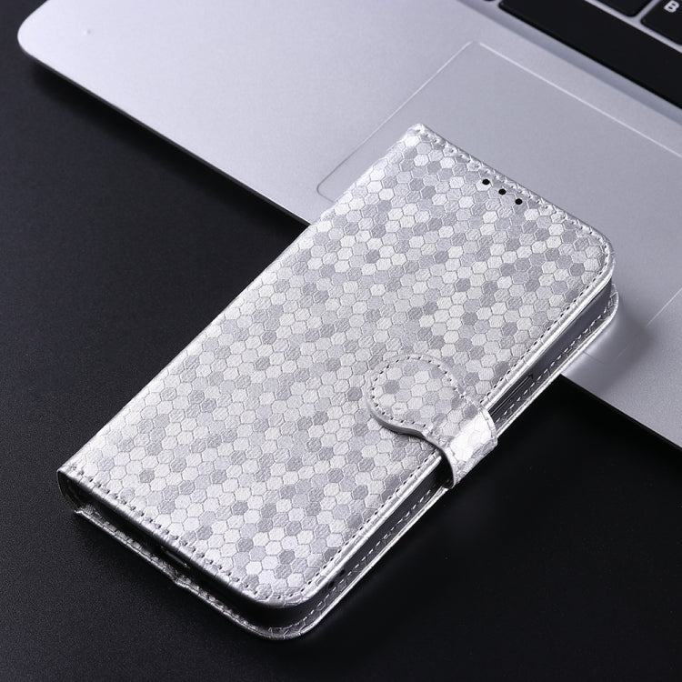 For Motorola Edge 5G 2024 Honeycomb Dot Texture Leather Phone Case(Silver)