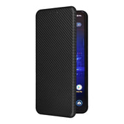 For ASUS ROG Phone 8 Pro Carbon Fiber Texture Flip Leather Phone Case(Black)