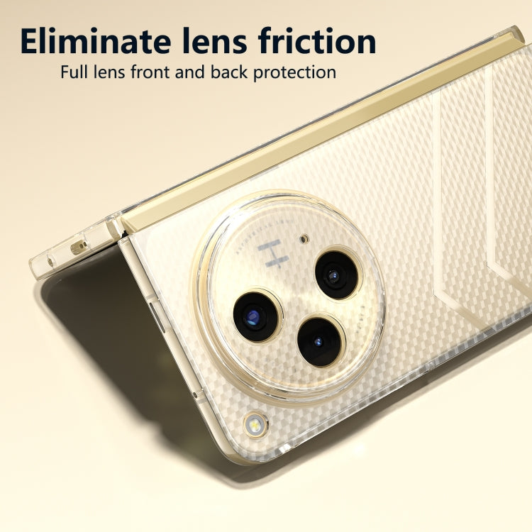 For OPPO Find N3 Wave Pattern Transparent Frosted Phone Case