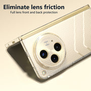 For OPPO Find N3 Wave Pattern Transparent Frosted Phone Case