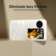 For OPPO Find N3 Flip Wave Pattern Transparent Frosted Phone Case