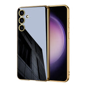 For Samsung Galaxy S24 5G GKK Electroplating TPU Full Coverage Phone Case(Black)