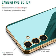 For Samsung Galaxy S24 5G GKK Electroplating TPU Full Coverage Phone Case(Black)
