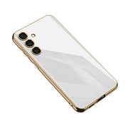 For Samsung Galaxy S24 5G GKK Electroplating TPU Full Coverage Phone Case(White)