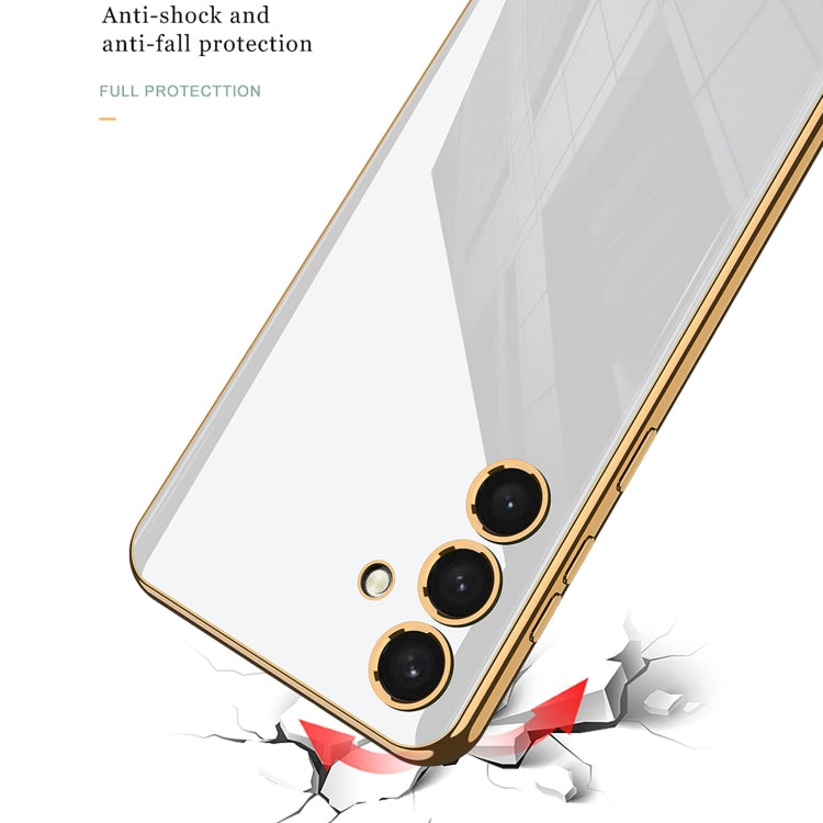 For Samsung Galaxy S24 5G GKK Electroplating TPU Full Coverage Phone Case(White)