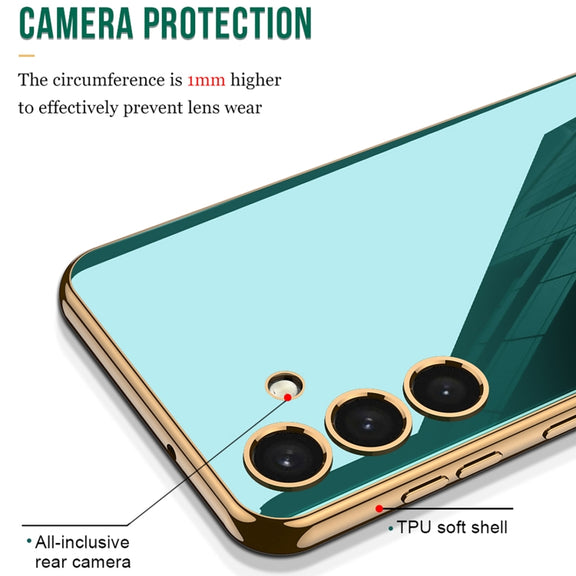 For Samsung Galaxy S24 5G GKK Electroplating TPU Full Coverage Phone Case(White)