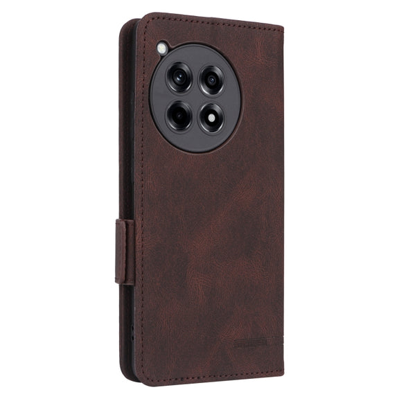 For OnePlus Ace 3 5G Magnetic Clasp Leather Phone Case(Brown)