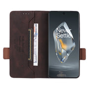 For OnePlus Ace 3 5G Magnetic Clasp Leather Phone Case(Brown)