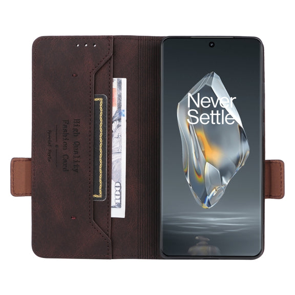 For OnePlus Ace 3 5G Magnetic Clasp Leather Phone Case(Brown)