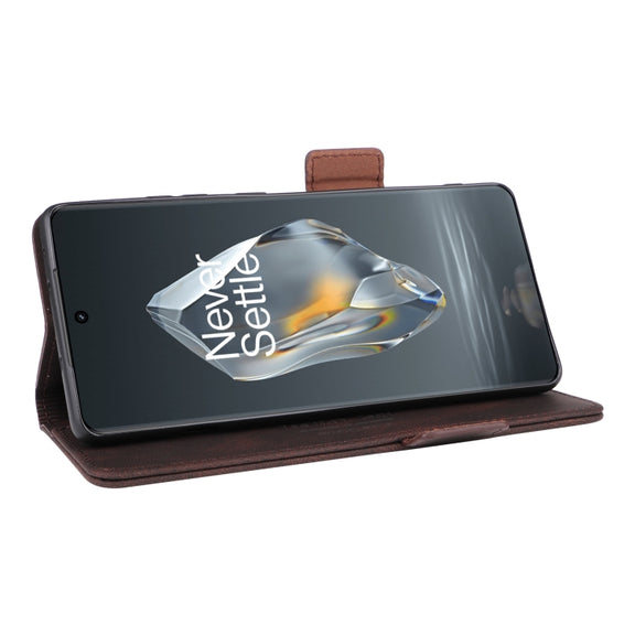 For OnePlus Ace 3 5G Magnetic Clasp Leather Phone Case(Brown)