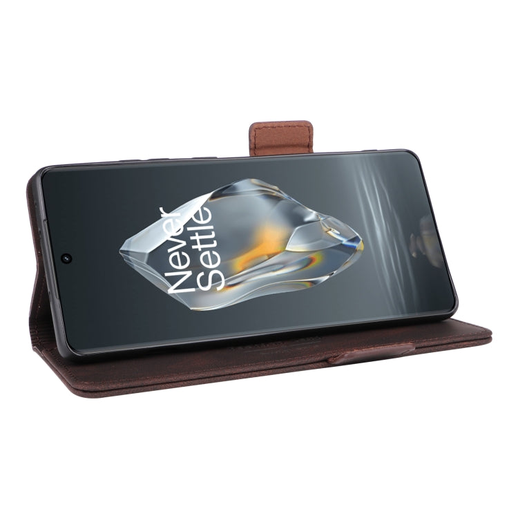 For OnePlus Ace 3 5G Magnetic Clasp Leather Phone Case(Brown)