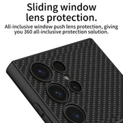 For Samsung Galaxy S24 Ultra 5G GKK Skin Feel Leather Fold Holder Phone Case(Black)