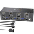 KC-KVM303DH 8K 60Hz USB3.0 DP+DP+HDMI Triple Monitors KVM Switch(US Plug) - Switch by PMC TechLife | Online Shopping South Africa | PMC TechLife | Buy Now Pay Later Mobicred