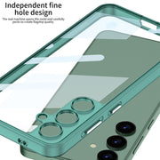 For Samsung Galaxy S24 5G GKK Space Frame Transparent PC + TPU Phone Case(Transparent)