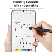For Samsung Galaxy S24 5G GKK Space Frame Transparent PC + TPU Phone Case with Pen(Transparent)