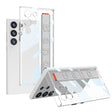 For Samsung Galaxy S24 Ultra 5G GKK Space Frame Transparent PC + TPU Phone Case with Wrist Strap(White) - Galaxy S24 Ultra 5G Cases by GKK | Online Shopping South Africa | PMC TechLife