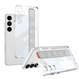For Samsung Galaxy S24 5G GKK Space Frame Transparent PC + TPU Phone Case with Wrist Strap(White) - free shipping - PMC Jewellery - Order now!
