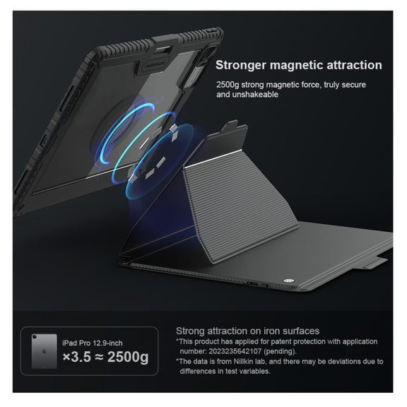 For iPad Pro 13 2024 Nillkin Backlit Version Bumper Link Keyboard Case
