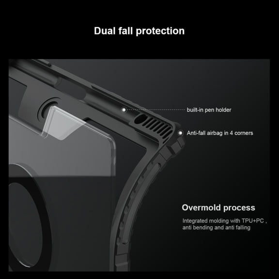 For iPad Pro 13 2024 Nillkin Backlit Version Bumper Link Keyboard Case