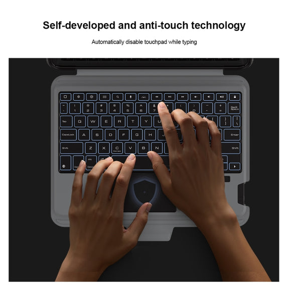 For iPad Pro 13 2024 Nillkin Backlit Version Bumper Link Keyboard Case