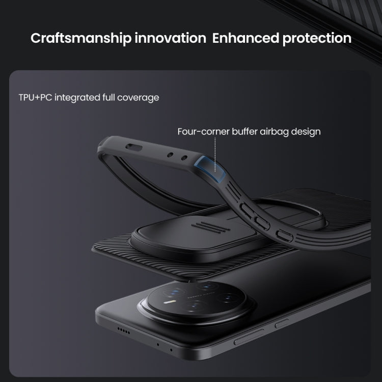 For Honor Magic7 Pro NILLKIN Black Mirror Pro Series Camshield PC Phone Case(Black)