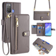 For Itel Vision 1 Pro Sheep Texture Cross-body Zipper Wallet Leather Phone Case(Grey) - More Brand by PMC TechLife | Online Shopping South Africa | PMC TechLife | Buy Now Pay Later Mobicred