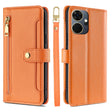 For Itel P55+ 4G Sheep Texture Cross-body Zipper Wallet Leather Phone Case(Orange) - free shipping - PMC TechLife - Order now!